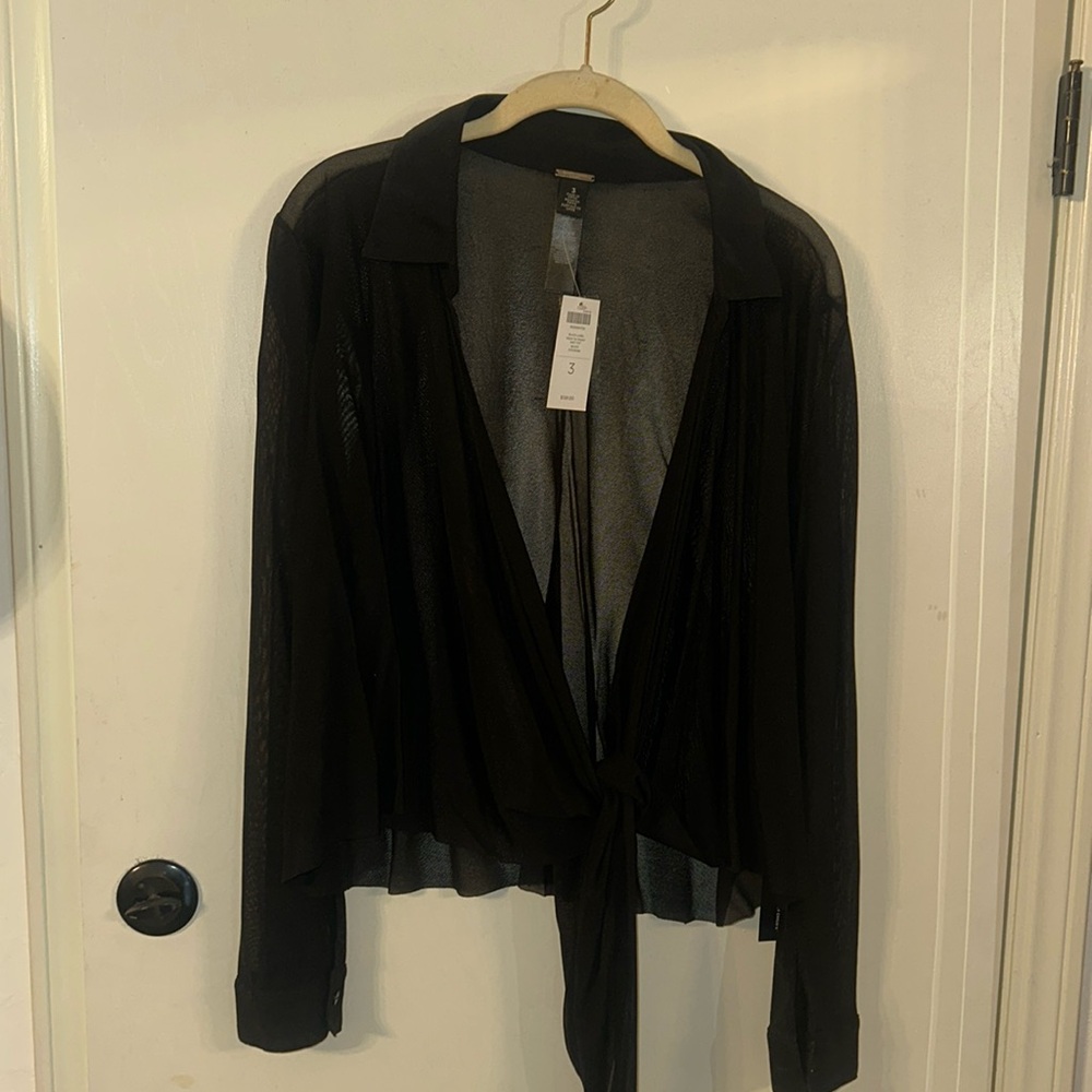 Chicos sheer wrap shirt. Never worn. Size 3 (in sizing this is like a 14-16)